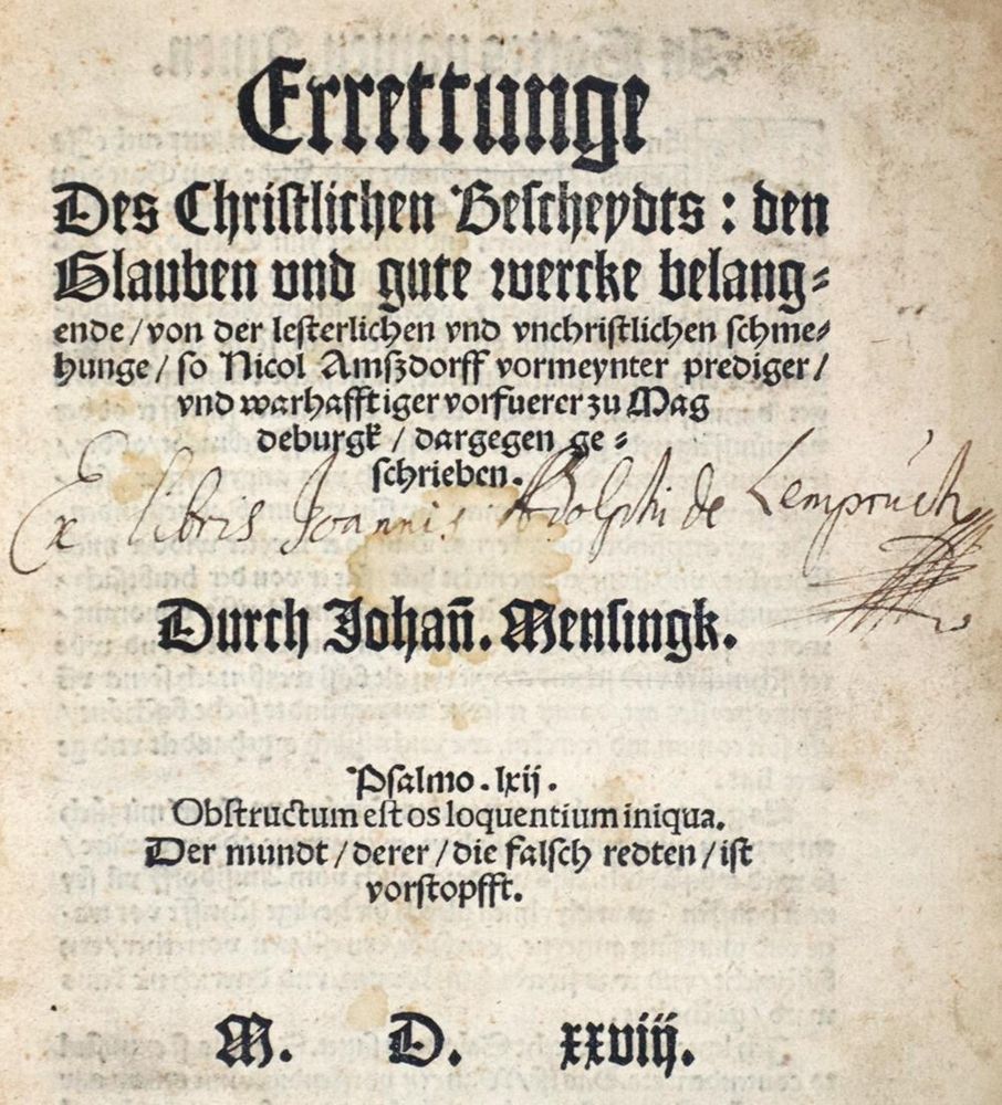Große Abbildung Nr.1: 121-220 Mensing,J.: (Alte Drucke, Handschriften und Theologie)