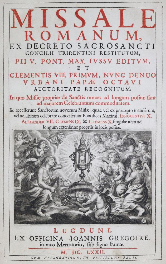 Große Abbildung Nr.1: 121-223 Missale Romanum: (Alte Drucke, Handschriften und Theologie)