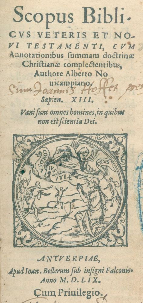 Große Abbildung Nr.1: 121-231 Novicampianus,A.: (Alte Drucke, Handschriften und Theologie)