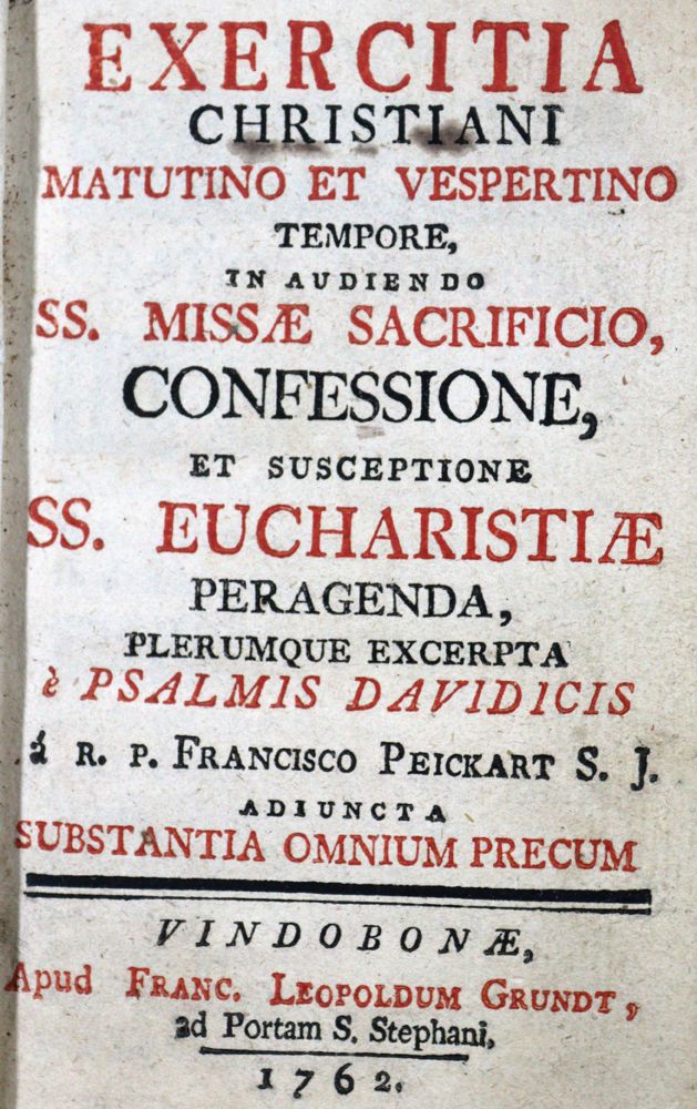 Große Abbildung Nr.1: 121-237 Peikhart,F.: (Alte Drucke, Handschriften und Theologie)