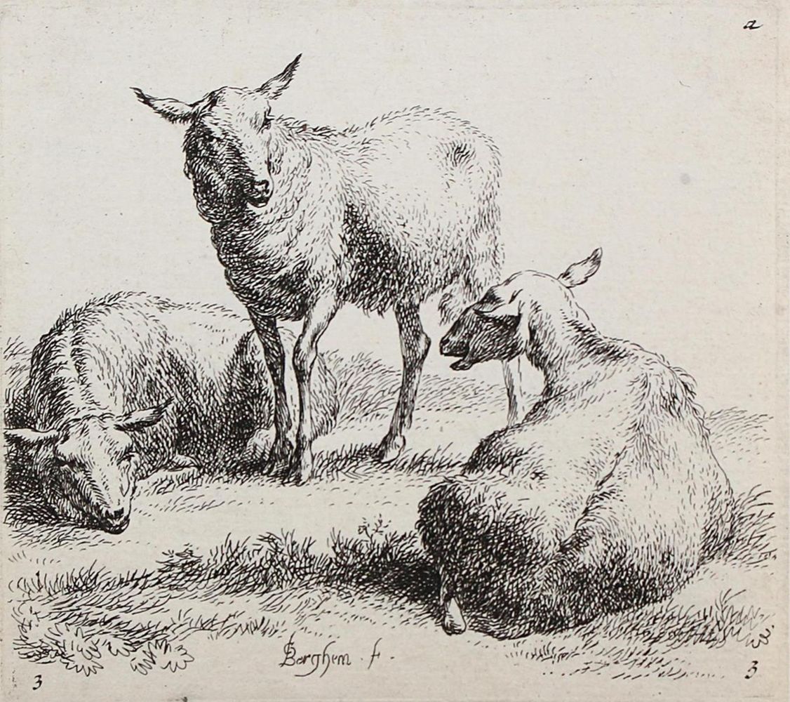 Große Abbildung Nr.1: 121-2376 Berchem, Nicolaes: (Künstlergraphik)