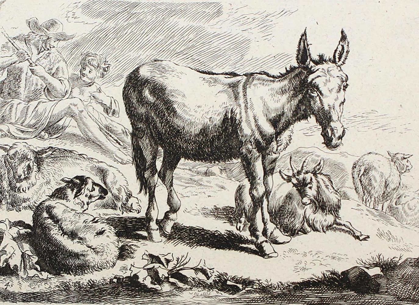 Große Abbildung Nr.6: 121-2376 Berchem, Nicolaes: (Künstlergraphik)