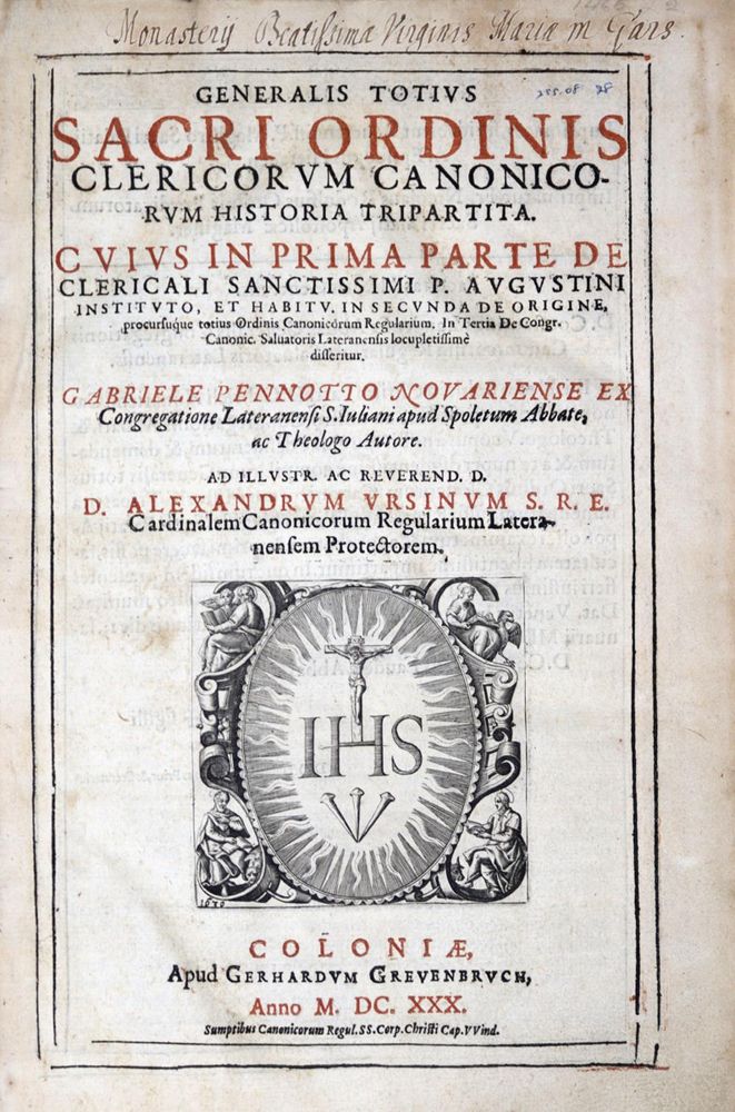 Große Abbildung Nr.1: 121-238 Pennotto,G.: (Alte Drucke, Handschriften und Theologie)