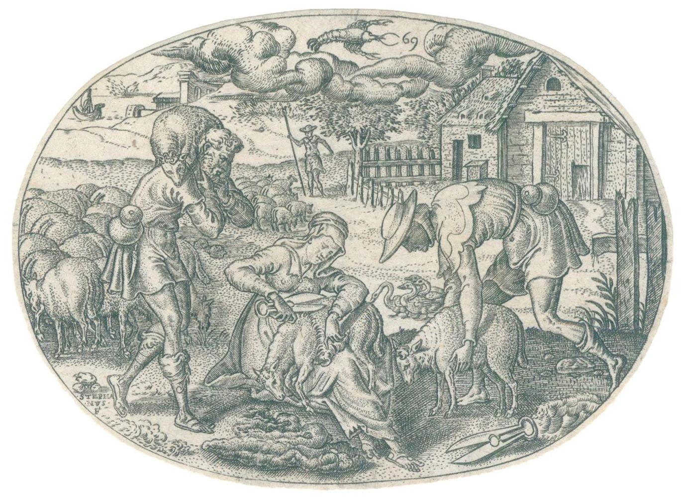 Große Abbildung Nr.2: 121-2480 Delaune, Étienne gen. Stephanus: (Künstlergraphik)