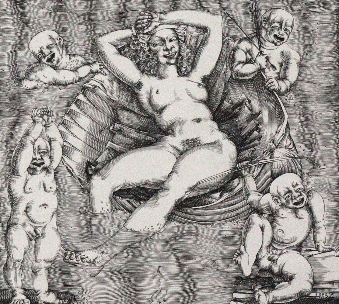 Große Abbildung Nr.2: 121-2548 Zettl, Baldwin: (Künstlergraphik, Erotika - Galantes)