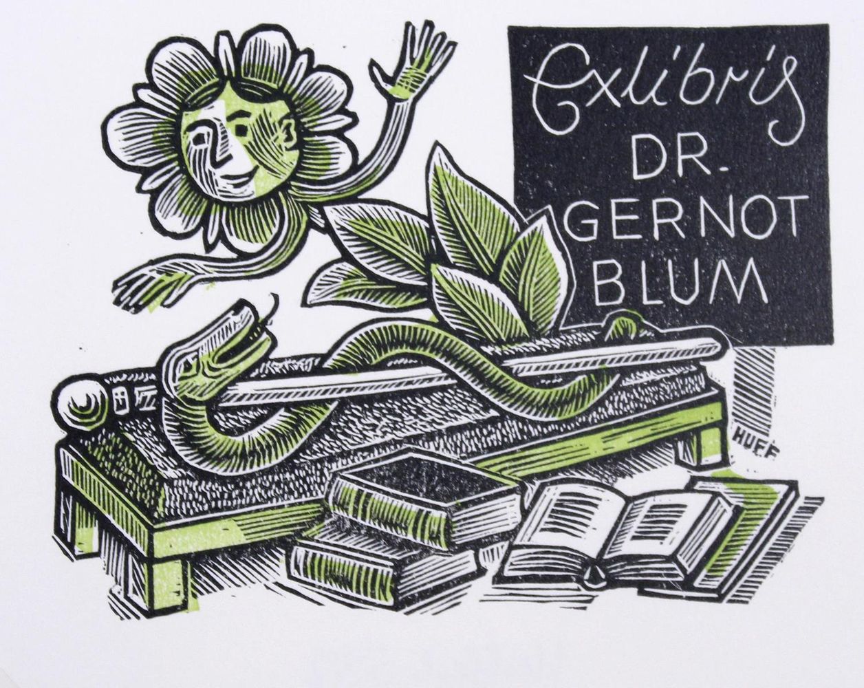 Große Abbildung Nr.2: 121-2561 Huffert, Hermann: (Künstlergraphik, Exlibris)
