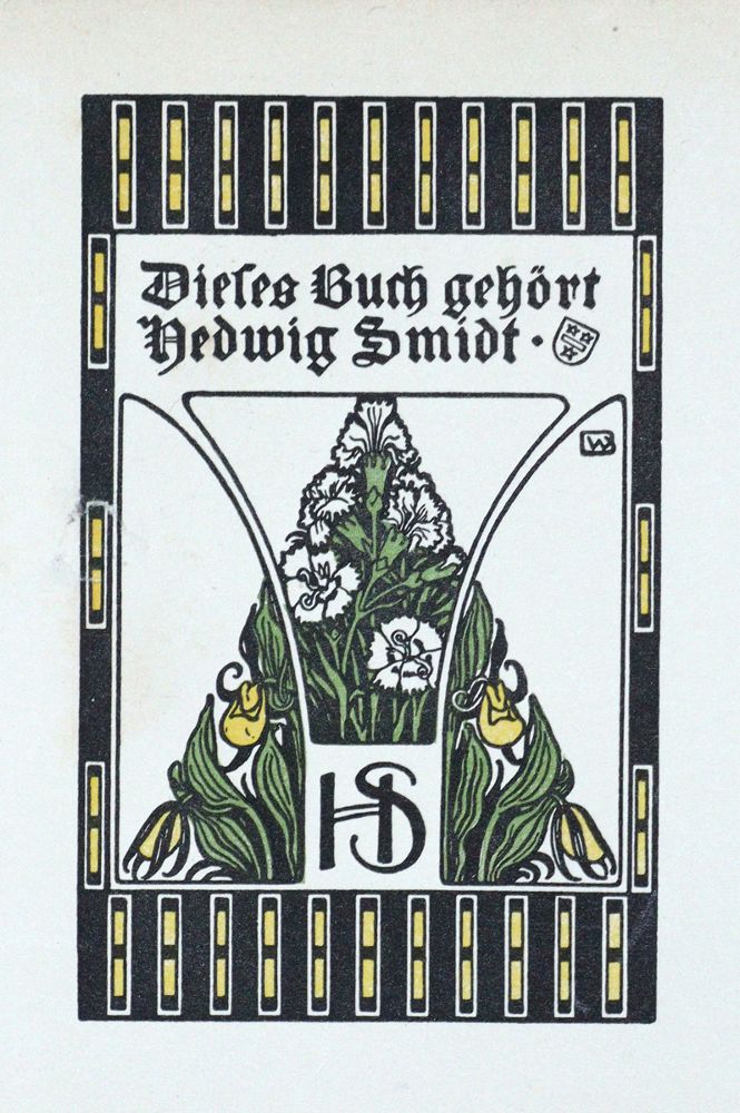 Große Abbildung Nr.1: 121-2562 Exlibris.: (Künstlergraphik, Exlibris, Jugendstil)