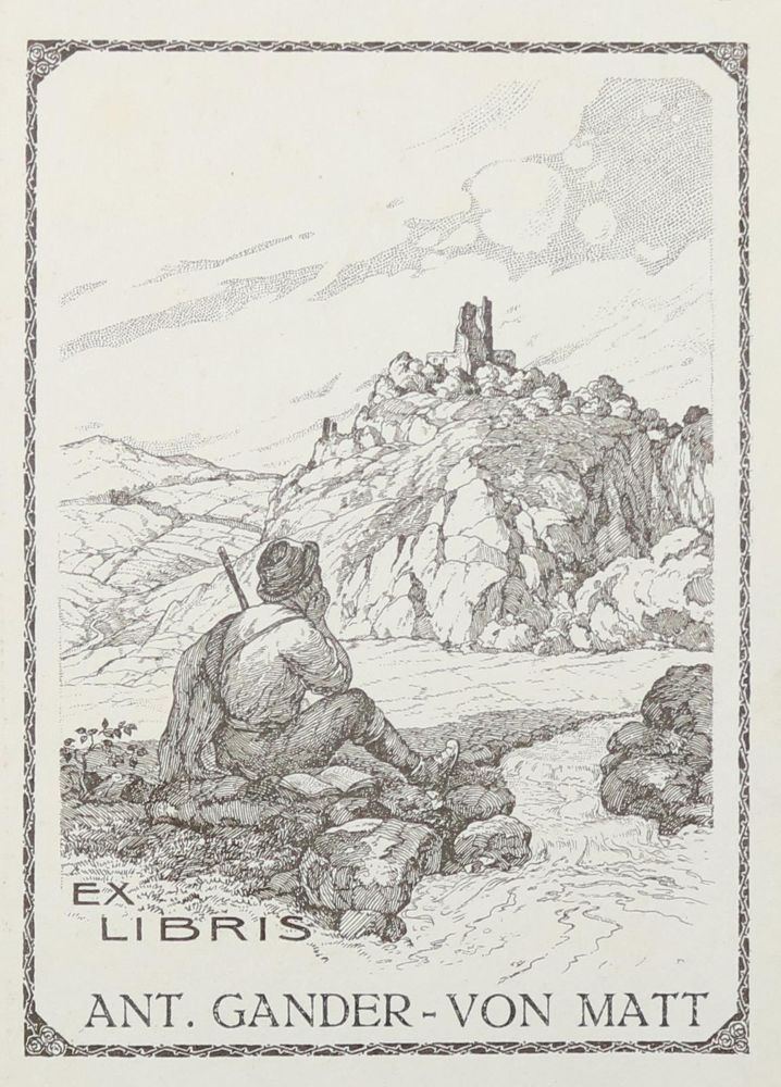 Große Abbildung Nr.1: 121-2564 Sammlung: (Künstlergraphik, Exlibris)