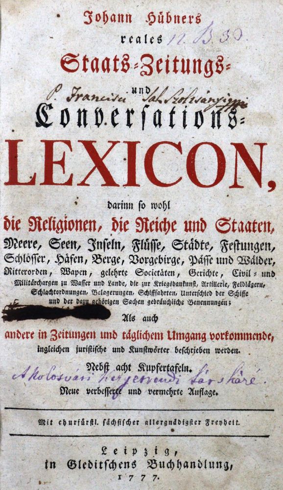 Große Abbildung Nr.1: 121-261 Sammlung: (Alte Drucke, Handschriften und Theologie)
