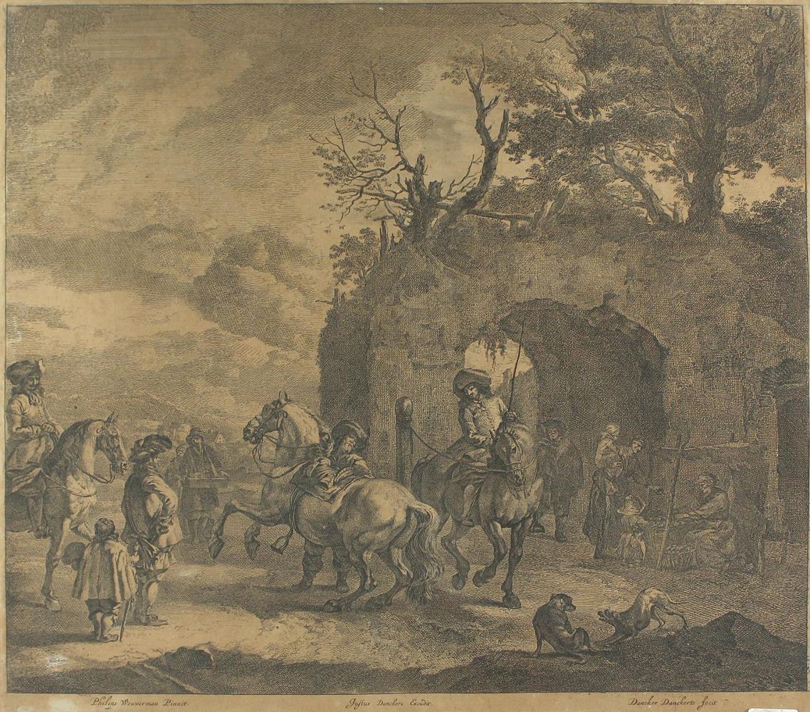 Große Abbildung Nr.7: 121-2649 Genreszenen.: (Künstlergraphik)
