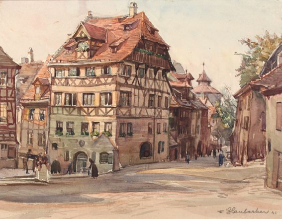 Große Abbildung Nr.1: 121-2651 Glaubacker,Franz: (Künstlergraphik)