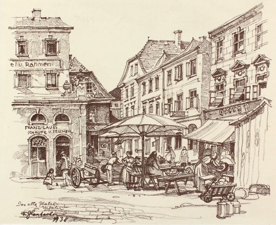 Große Abbildung Nr.1: 121-2658 Glaubacker,Franz: (Künstlergraphik)