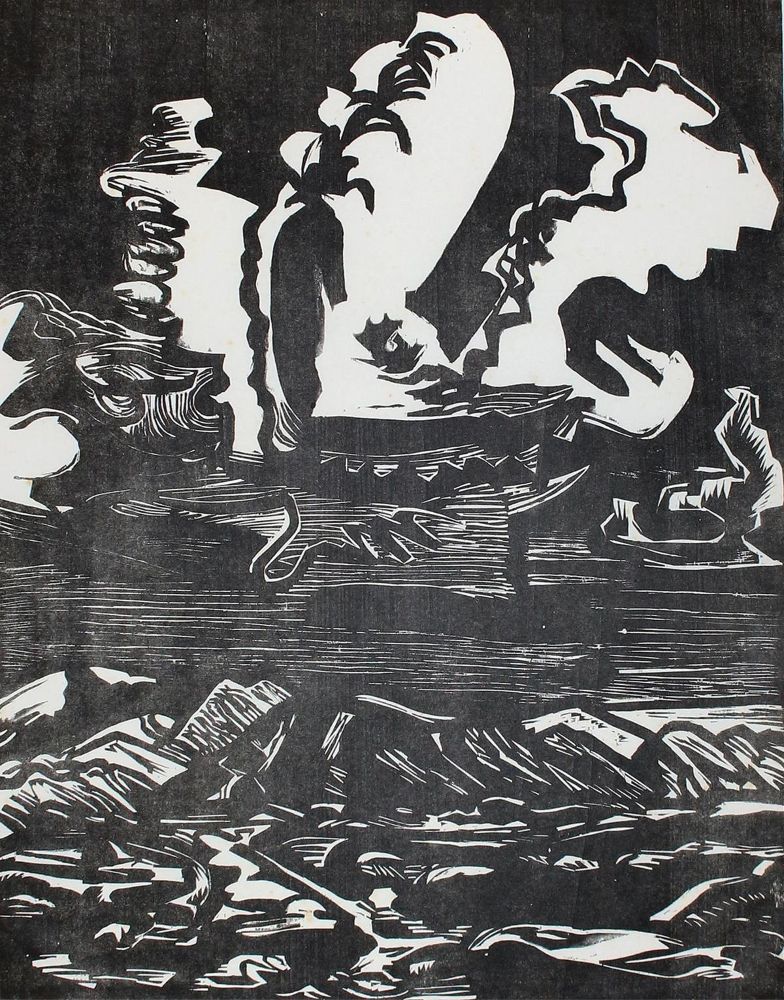 Große Abbildung Nr.1: 121-2699 Heckel, Erich: (Künstlergraphik)