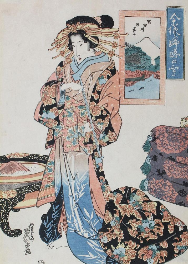 Große Abbildung Nr.1: 121-2760 Eisen, Keisai: (Künstlergraphik, Japan)