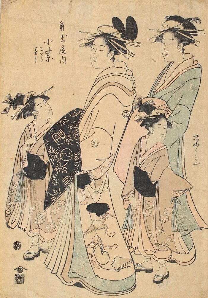 Große Abbildung Nr.1: 121-2762 Eishi, Hosoda: (Künstlergraphik, Japan)