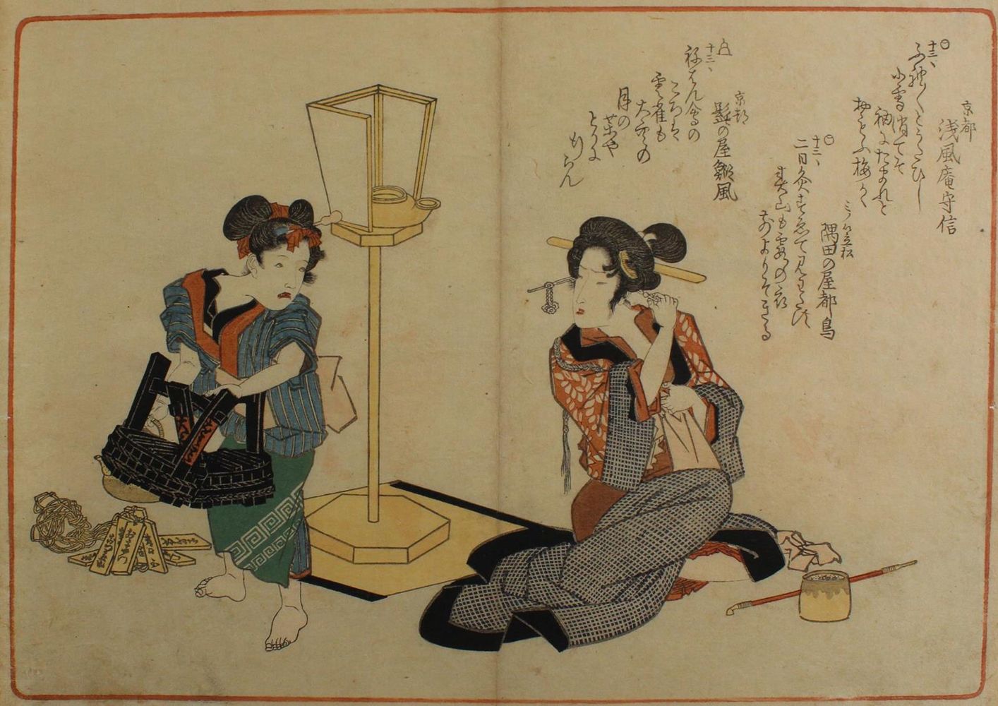 Große Abbildung Nr.2: 121-2774 Shigenobu, Yanagawa: (Künstlergraphik, Japan)