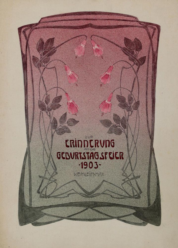 Große Abbildung Nr.1: 121-2780 Jugendstil.: (Künstlergraphik)