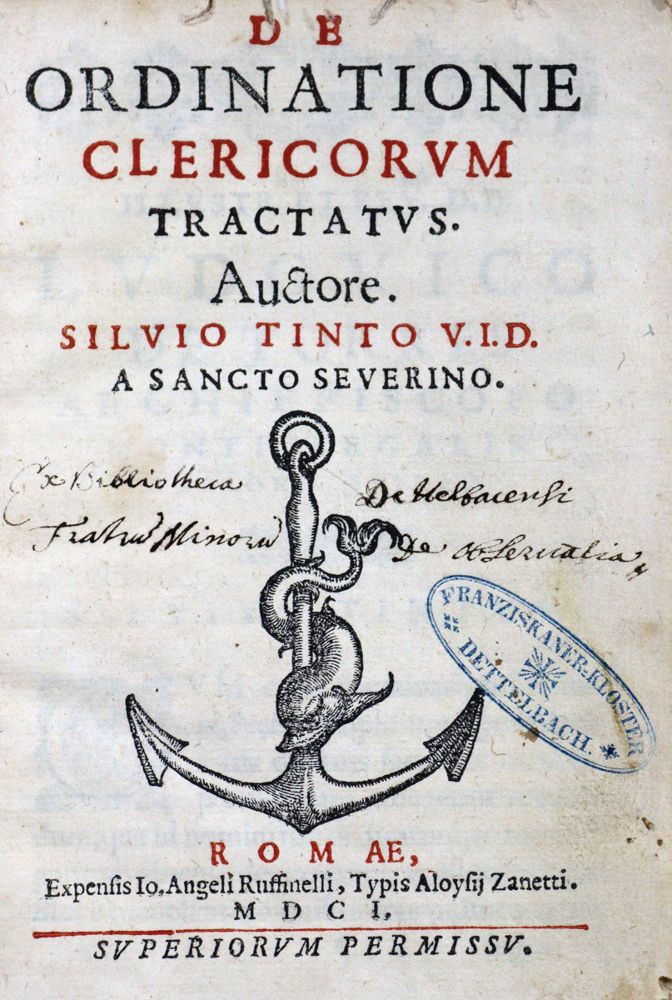 Große Abbildung Nr.1: 121-280 Tinto,S.: (Alte Drucke, Handschriften und Theologie)