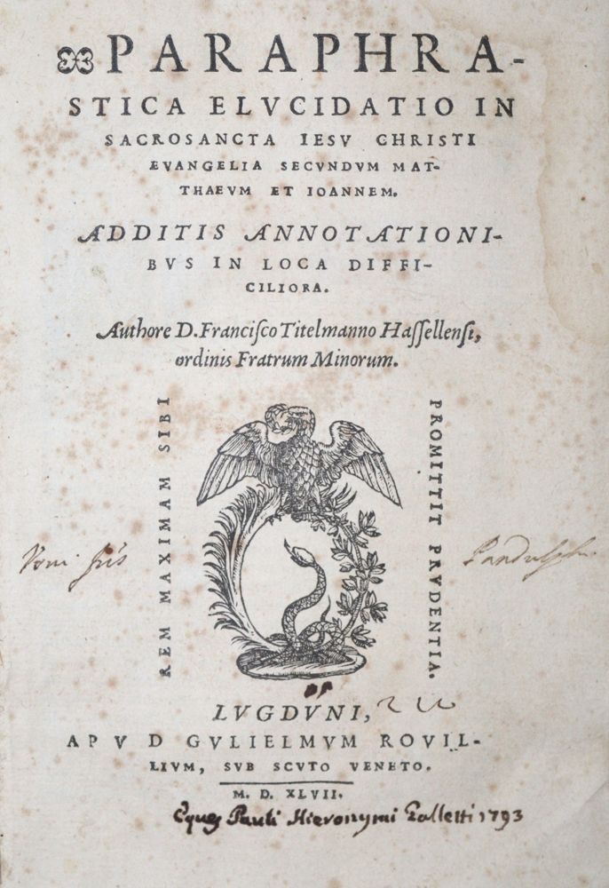 Große Abbildung Nr.1: 121-281 Titelmann,F.: (Alte Drucke, Handschriften und Theologie)