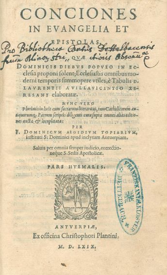 Große Abbildung Nr.1: 121-283 Topiarius,A.: (Alte Drucke, Handschriften und Theologie)