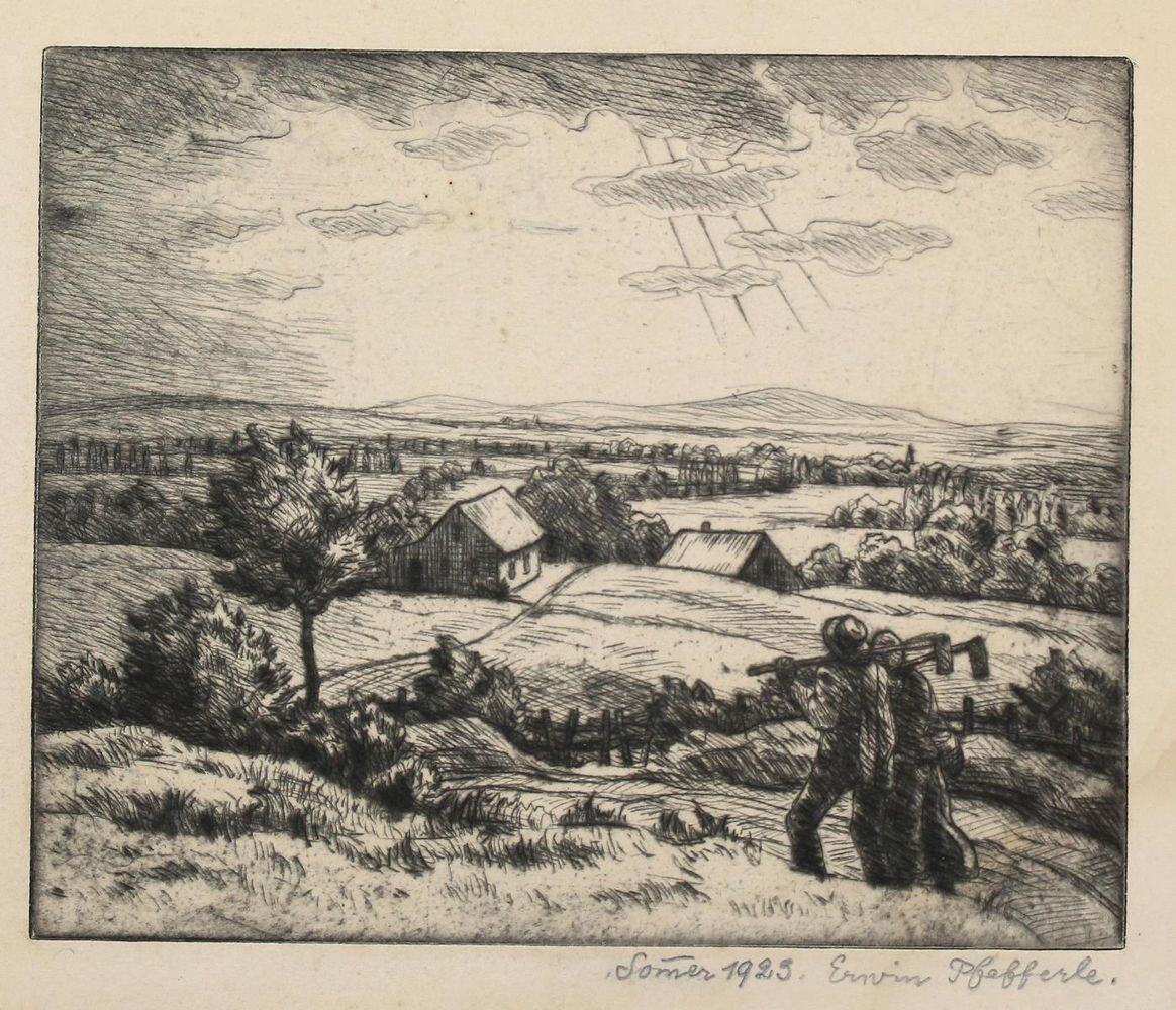 Große Abbildung Nr.1: 121-2855 Konvolut.: (Künstlergraphik)