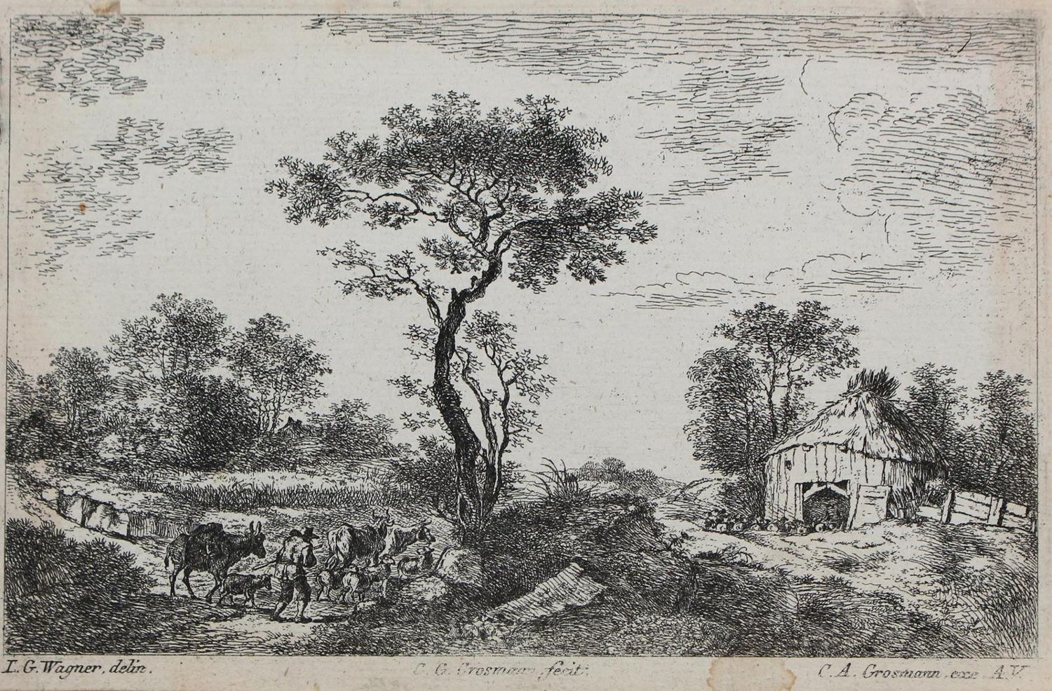 Große Abbildung Nr.4: 121-2907 Landschaften.: (Künstlergraphik)