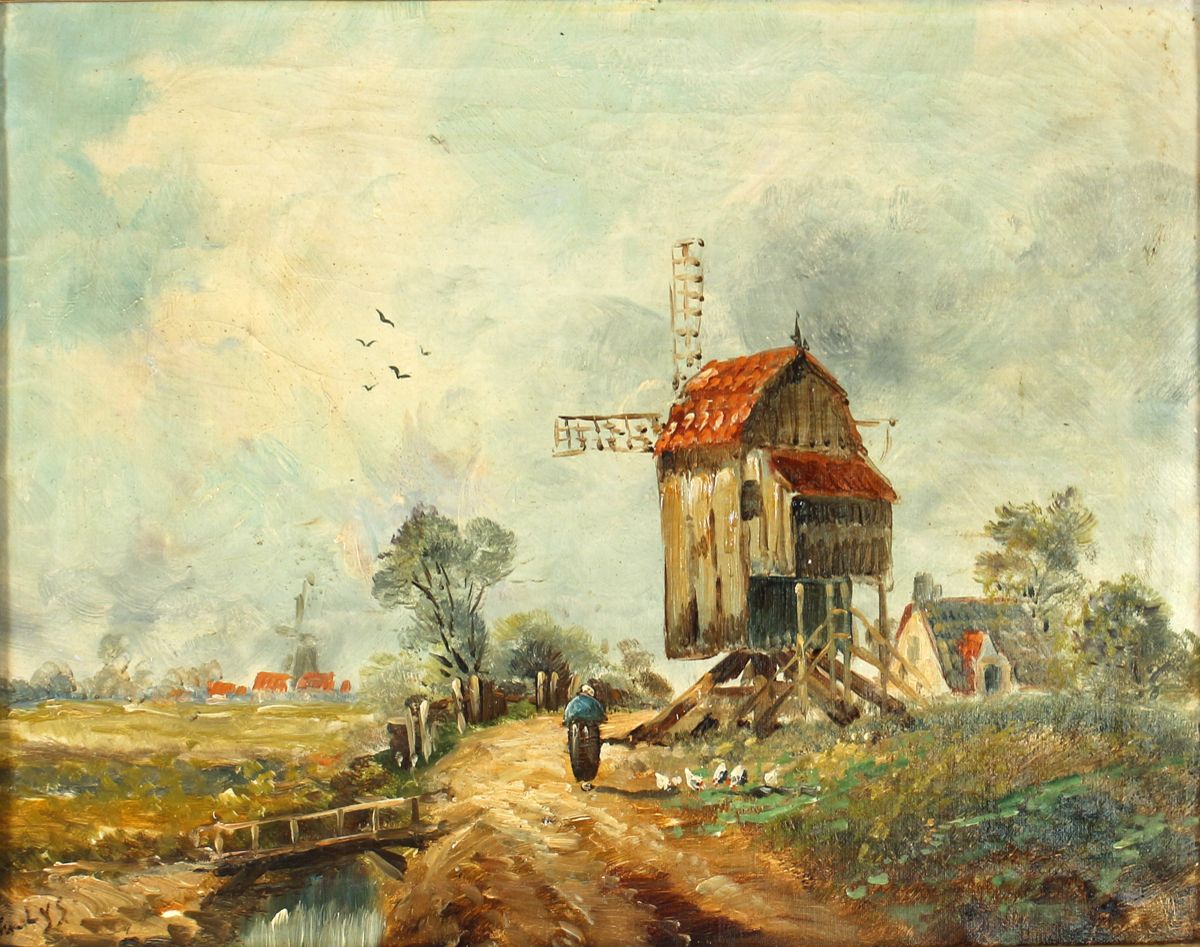 Große Abbildung Nr.1: 121-2908 Landschaftsdarstellung: (Künstlergraphik)