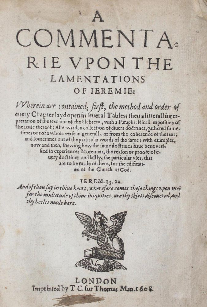 Große Abbildung Nr.1: 121-291 (Udall,J.).: (Alte Drucke, Handschriften und Theologie)