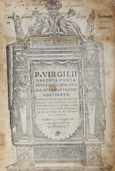 Große Abbildung Nr.1: 121-293 Vergilius,M.: (Alte Drucke, Handschriften und Theologie)