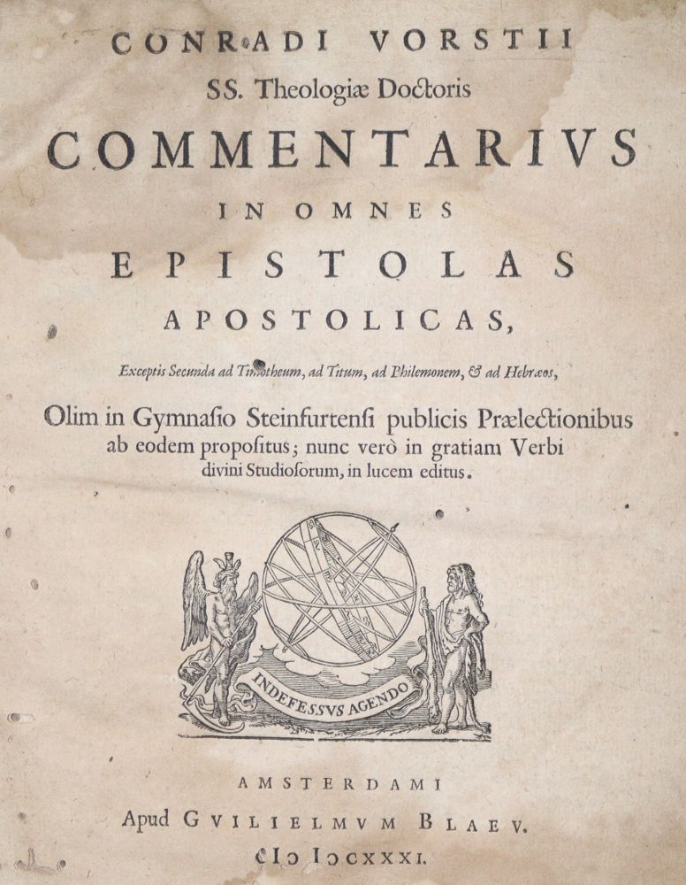 Große Abbildung Nr.1: 121-297 Vorstius,C.: (Alte Drucke, Handschriften und Theologie)