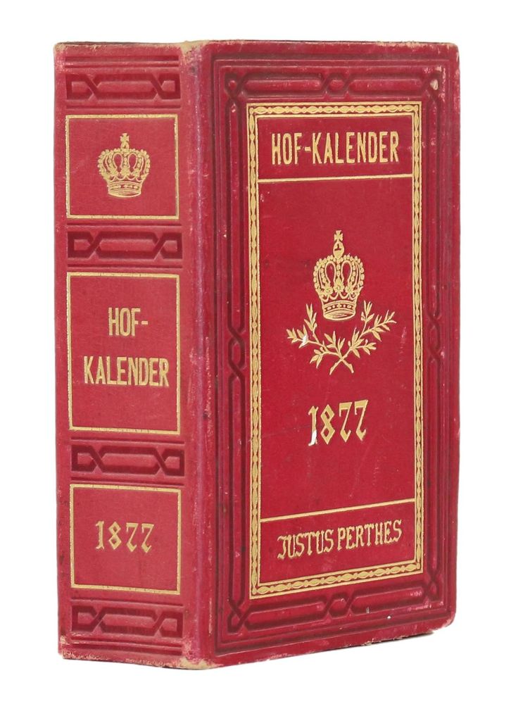 Große Abbildung Nr.1: 121-305 Gothaischer Hofkalender: (Genealogie und Heraldik)