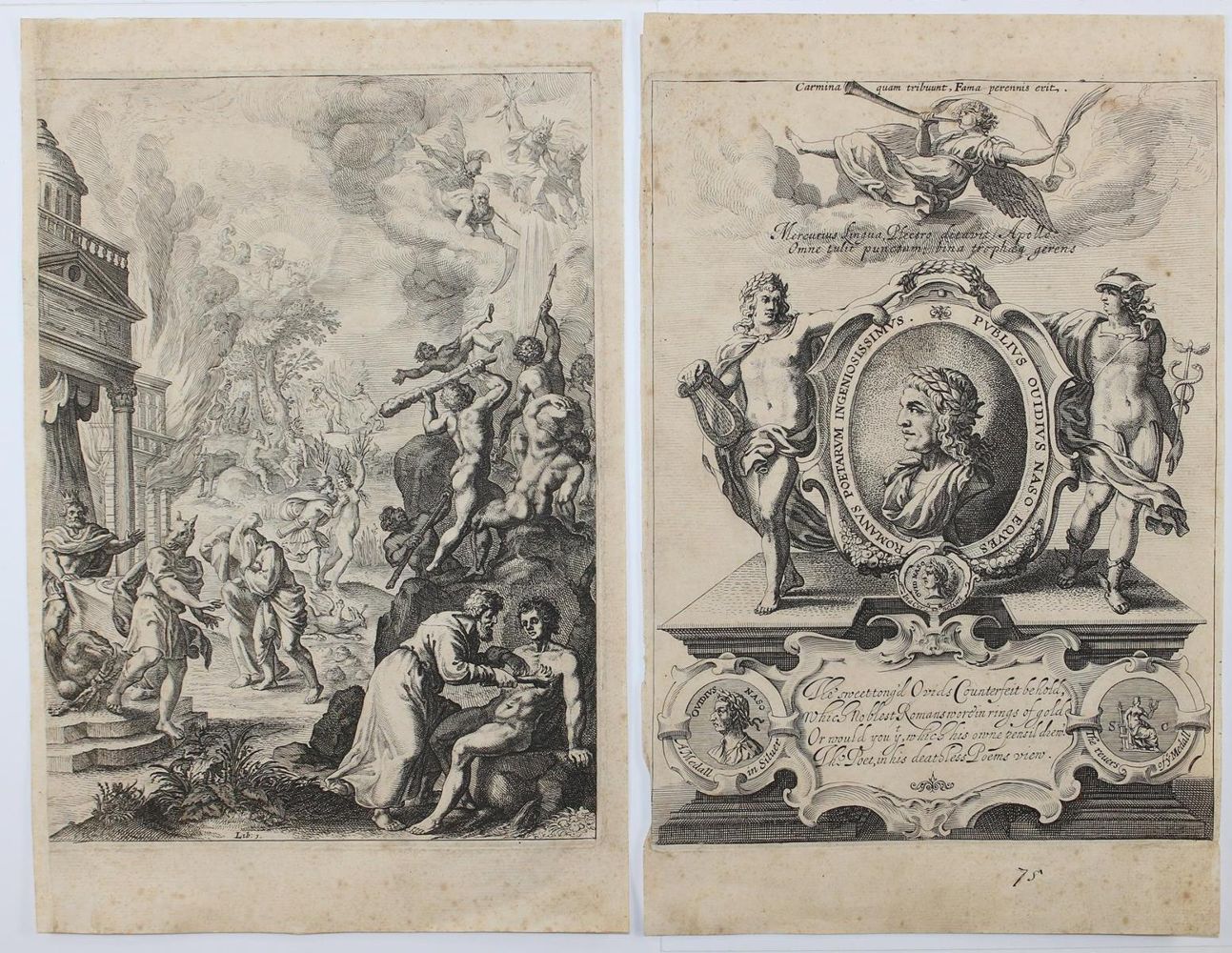 Große Abbildung Nr.2: 121-3061 Unbekannter Graphiker: (Künstlergraphik, Ovid)