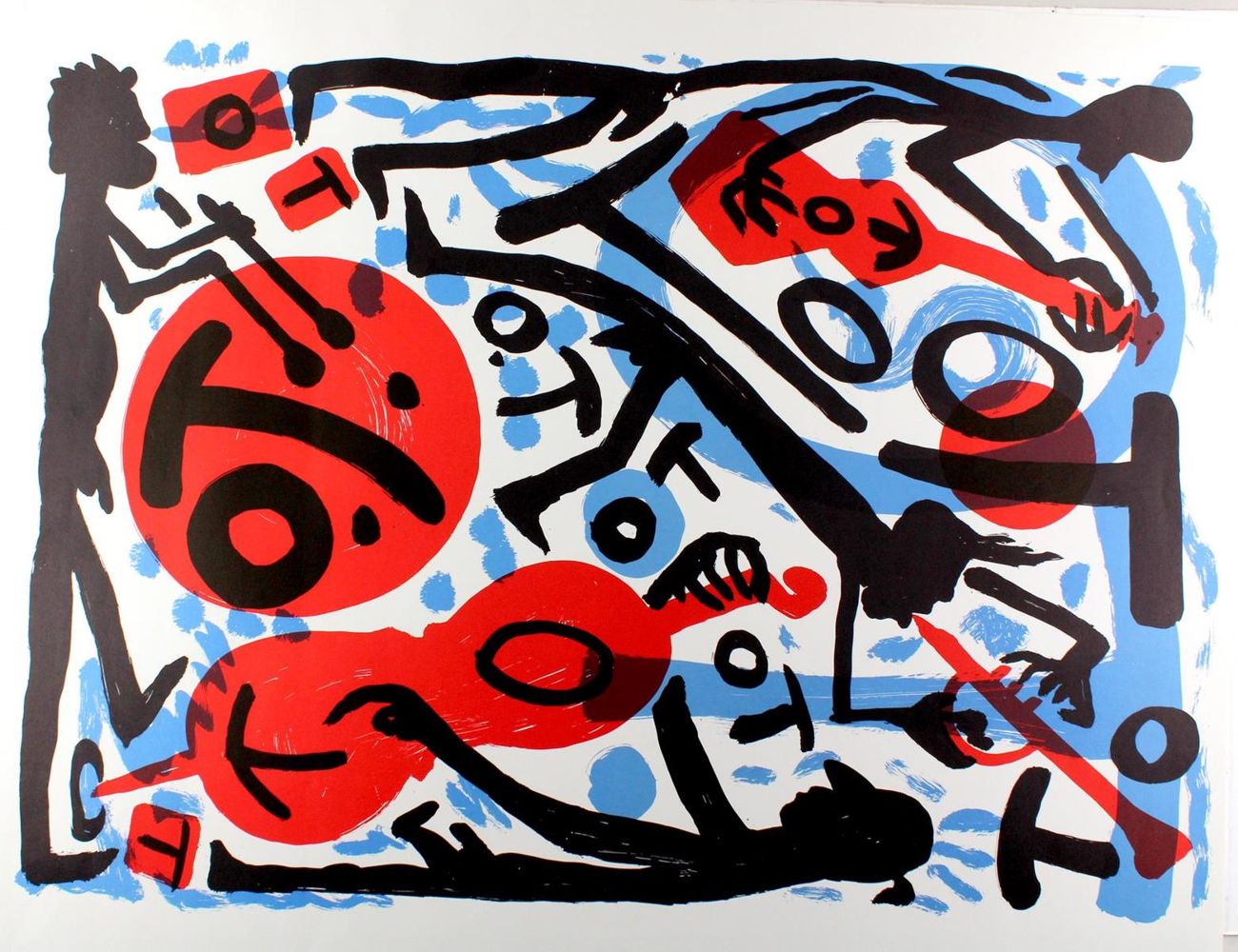 Große Abbildung Nr.1: 121-3066 Penck,A.R. (d.i. Ralf Winkler): (Künstlergraphik)
