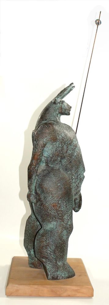 Große Abbildung Nr.3: 121-3080 Minotaurus Bronzeskulptur: (Künstlergraphik, Pforzheim)