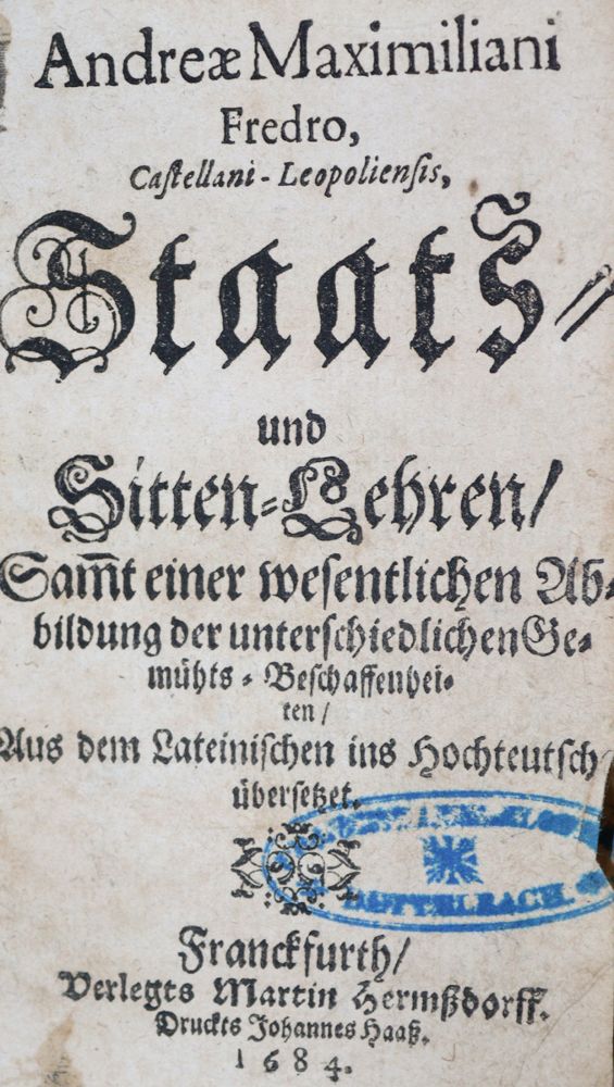 Große Abbildung Nr.1: 121-311 Fredro,A.M.: (Politik und Staatswissenschaften)