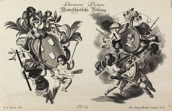 Große Abbildung Nr.1: 121-3175 Rösch, Georg Sigmund: (Künstlergraphik)