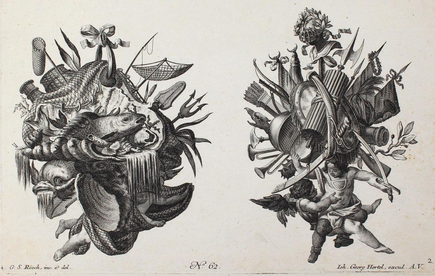 Große Abbildung Nr.2: 121-3175 Rösch, Georg Sigmund: (Künstlergraphik)