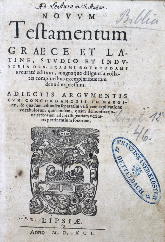 Große Abbildung Nr.1: 121-32 Biblia graeca et latina.: (Bibeln)