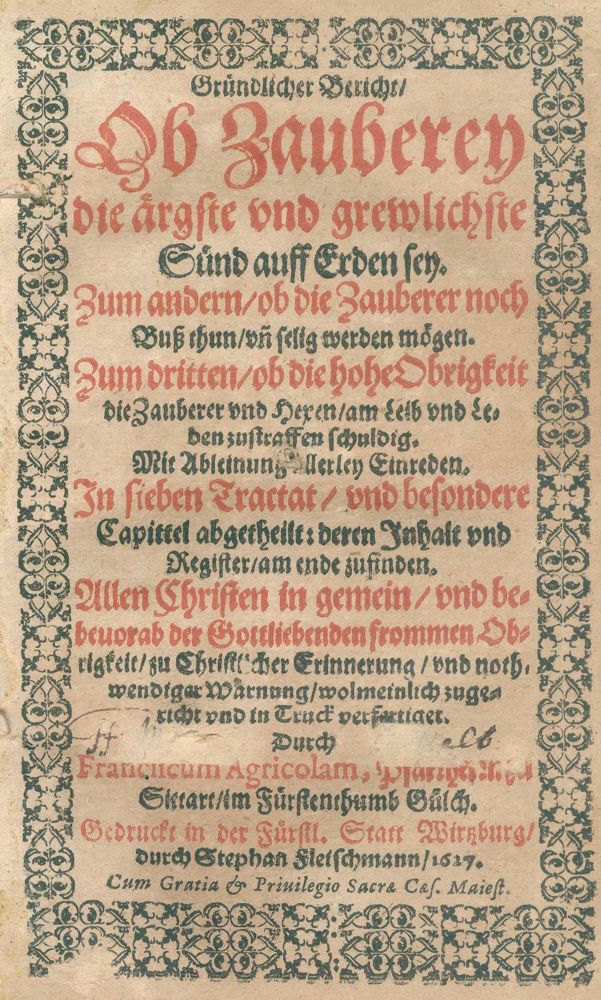 Große Abbildung Nr.1: 121-323 Agricola,F.: (Grenzwissenschaften und Okkultismus)