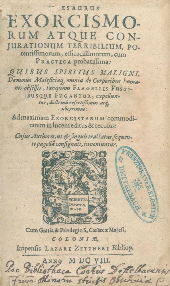 Große Abbildung Nr.1: 121-325 Thesaurus exorcismorum: (Grenzwissenschaften und Okkultismus, Exorzismus)