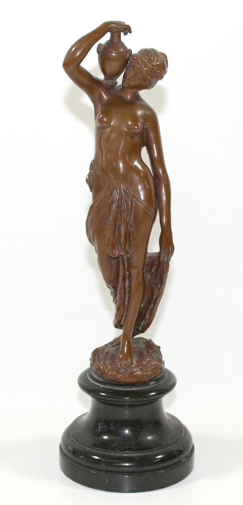 Große Abbildung Nr.1: 121-3272 Halbakt, Bacchantin Bronze: (Künstlergraphik, Skulpturen - Plastiken)