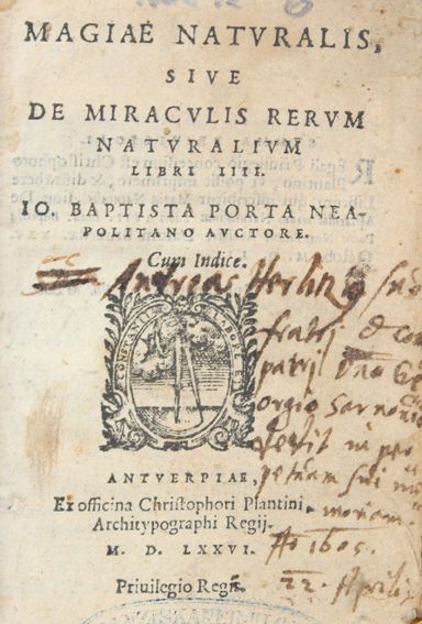 Große Abbildung Nr.1: 121-328 Porta,G.B.della.: (Grenzwissenschaften und Okkultismus)