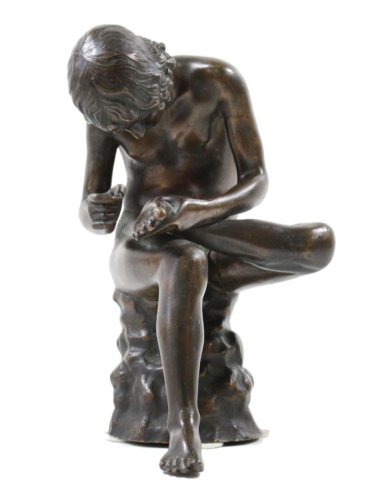 Große Abbildung Nr.1: 121-3296 Spinario, Bronze: (Künstlergraphik, Skulpturen - Plastiken)