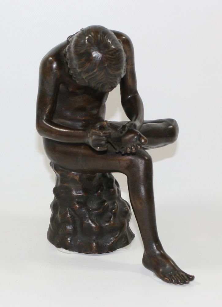 Große Abbildung Nr.2: 121-3296 Spinario, Bronze: (Künstlergraphik, Skulpturen - Plastiken)