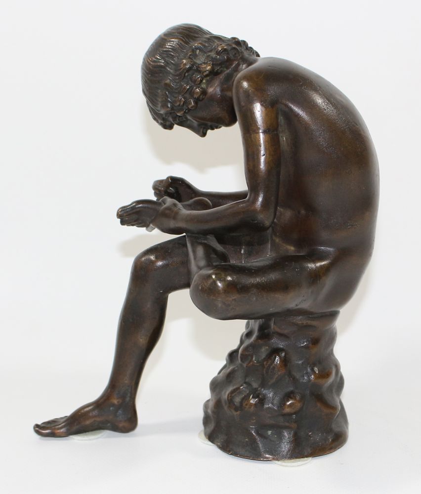 Große Abbildung Nr.3: 121-3296 Spinario, Bronze: (Künstlergraphik, Skulpturen - Plastiken)