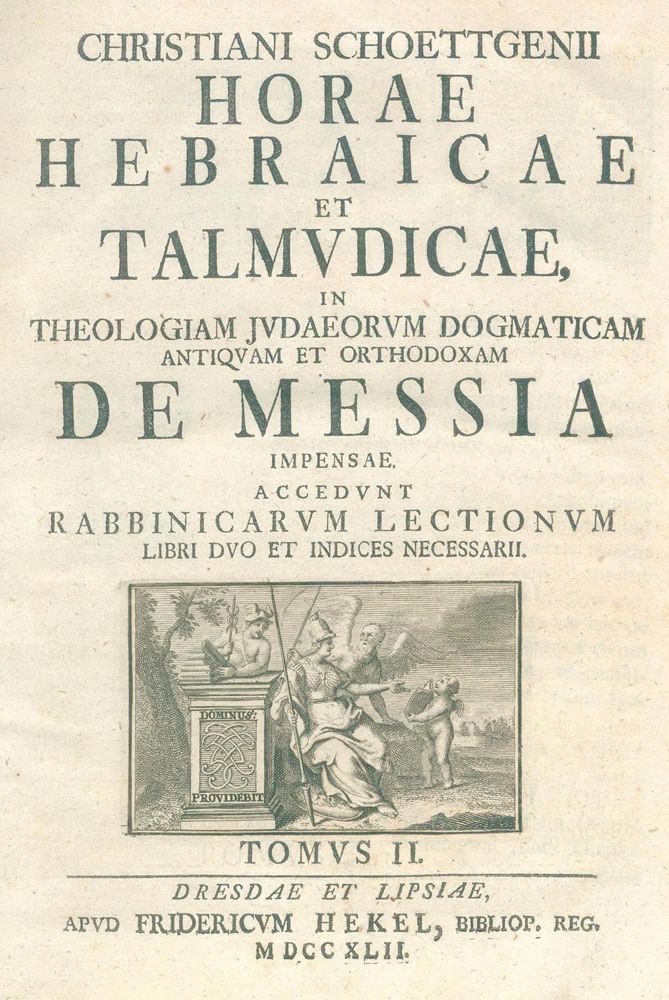 Große Abbildung Nr.1: 121-334 Schoettgen,C.: (Judaica)