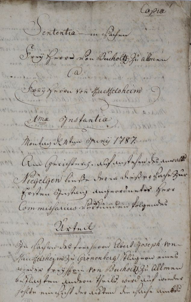 Große Abbildung Nr.1: 121-339 Manual-Acten: (Juridica und Kriminologie, Handschriften)