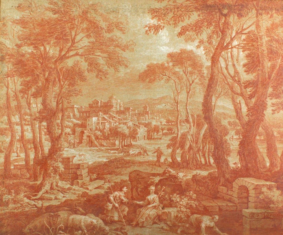 Große Abbildung Nr.1: 121-3393 Villeneuve, Louis Jules Frédéric: (Künstlergraphik)