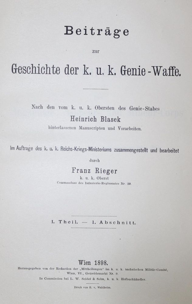 Große Abbildung Nr.1: 121-372 Blasek,H. u. F.Rieger.: (Militaria)