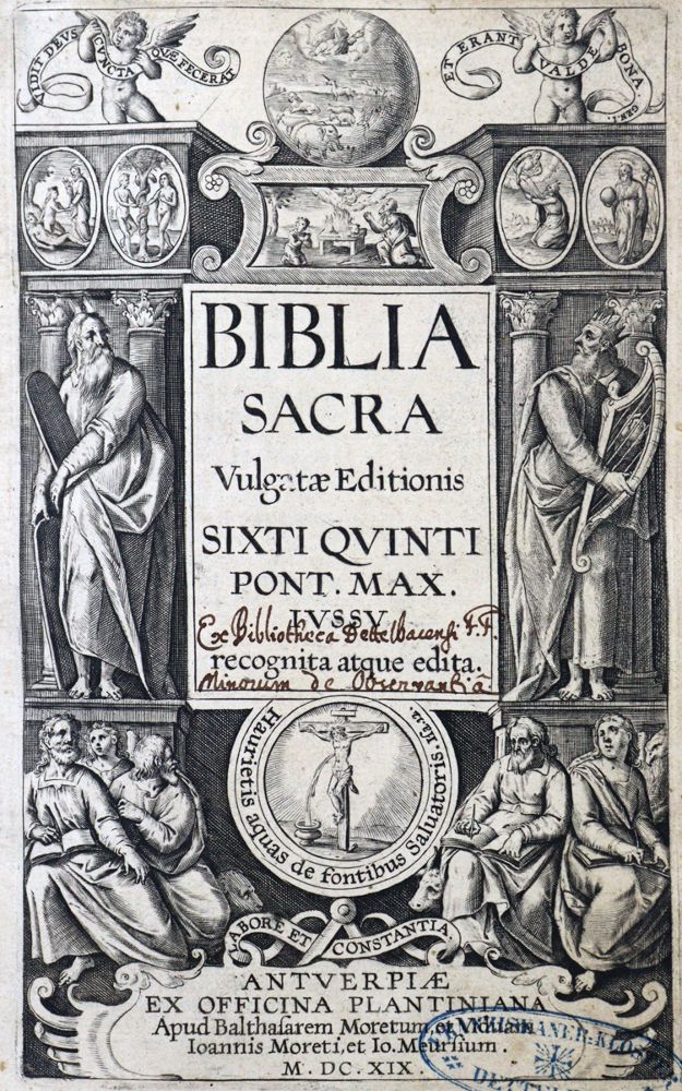 Große Abbildung Nr.1: 121-38 Biblia latina.: (Bibeln)